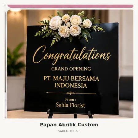 Papan Bunga Akrilik Bangkalan